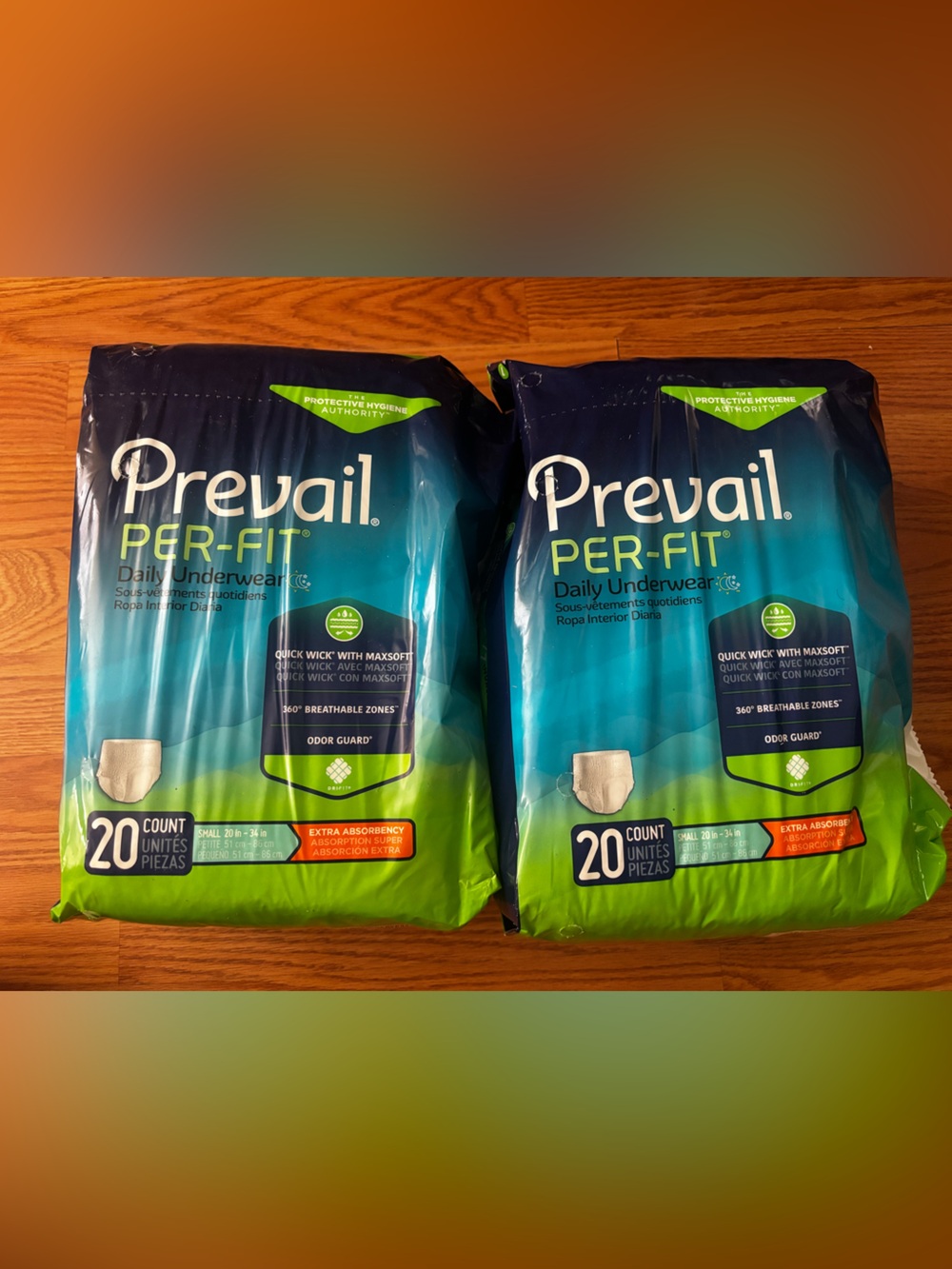 Prevail Per-Fit Daily Underwear - Teal & Green (2 Packs)